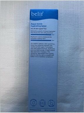 belif Aqua Bomb Hydrating Toner Hyaluronic Acid Niacinamide 200ml NIB⁠